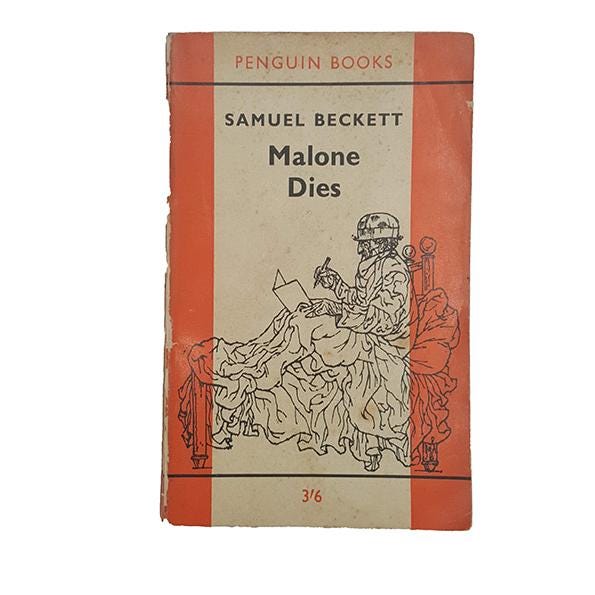 Malone Dies by Samuel Beckett - Penguin, 1962 - Etsy