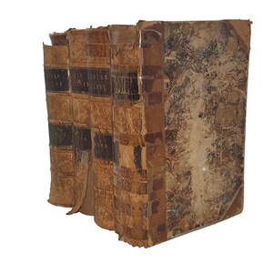 Charles Dickens 4 Illustrated Leather-bound Books - Chapman and Hall, 1845 (4 Books) image 2