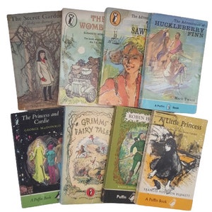 Colección de libros en rústica de ficción clásica - Puffin, años 50-70 (8 libros)