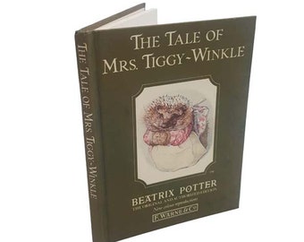 The Tale of Mrs. Tiggy-Winkle by Beatrix Potter - Vintage Green Cover