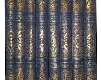 Cassell's Book of Knowledge, Vols. 1-8 - Waverley (8 Books)