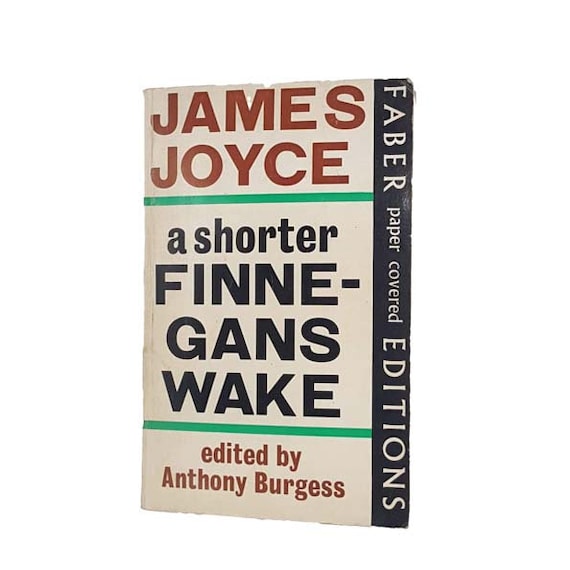 Jame Joyce's A Shorter Finnegans Wake - Faber, 1966 - Etsy
