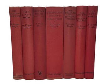 A. Conan Doyle Collected Works (7 Red Books)