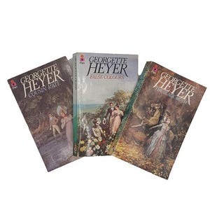 Georgette Heyer 3 Vintage Pan Taschenbücher, c.1980s
