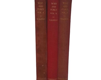 Leo Tolstoy's War and Peace Vols 1-3 - Dent, 1940-9 (3 Books)