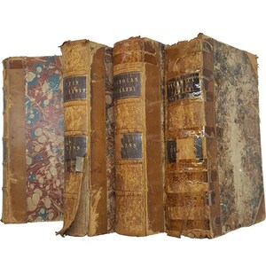 Charles Dickens 4 Illustrated Leather-bound Books - Chapman and Hall, 1845 (4 Books) image 3