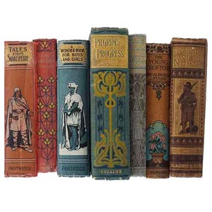 Books By The Foot: Highly Decorative Mixed Colour
