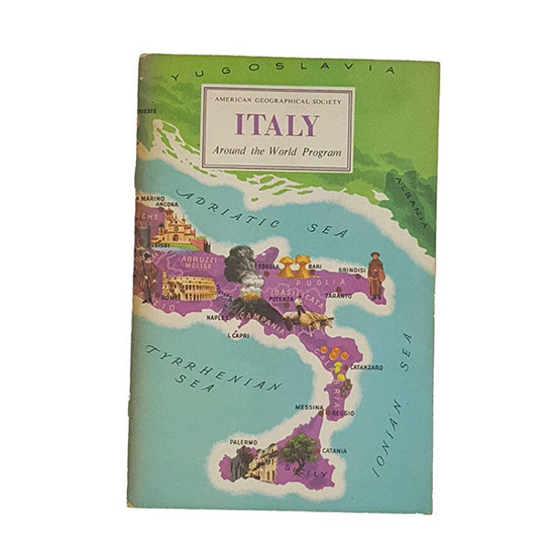 American Geographical Society Guide to Italy - Nelson 1963