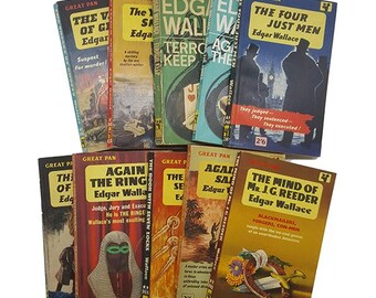 Colección de libros de bolsillo de Edgar Wallace - Pan, década de 1960 (10 libros)