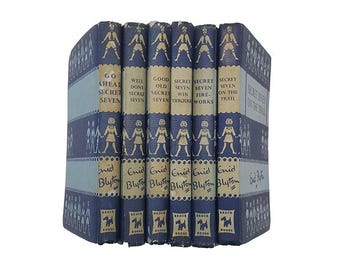 La colección de Los siete secretos de Enid Blyton (6 libros azules) - Brockhampton, 1959-60