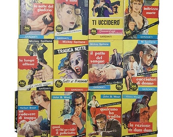 Crime Fiction Novels in Italian - Garzanti, 1963