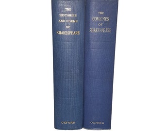 William Shakespeares Komödien, Historien und Gedichte – Oxford, 1953 (2 Bücher)