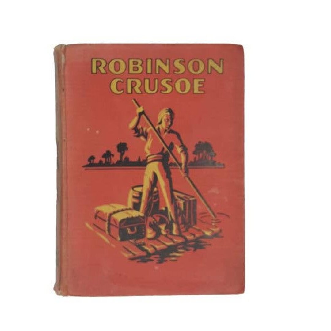 Robinson Crusoe by Daniel Defoe - Black, 1917 - Etsy UK