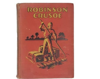 Robinson Crusoe by Daniel Defoe - Black, 1917