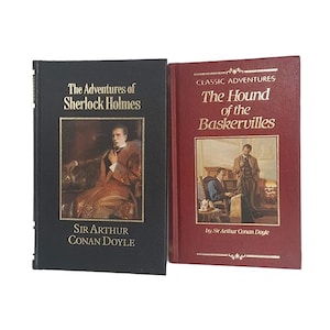 The Adventures of Sherlock Holmes & The Hound of the Baskervilles by Sir Arthur Conan Doyle (2 Books)