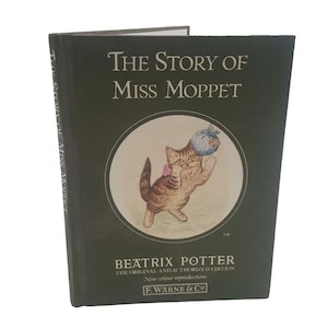 Beatrix Potters The Story of Miss Moppet - Vintage Green Cover