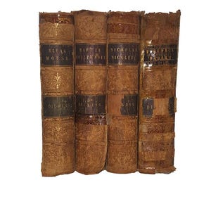 Charles Dickens 4 Illustrated Leather-bound Books - Chapman and Hall, 1845 (4 Books) image 1