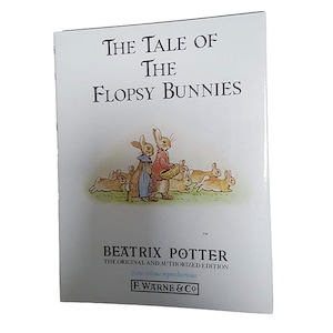 Beatrix Potter&#39;s The Tale of The Flopsy Bunnies - White dust jacket