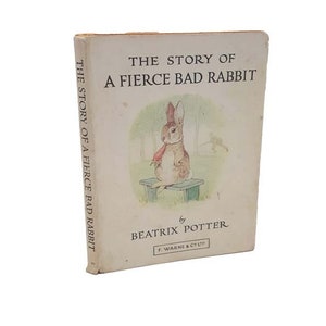 Beatrix Potter&#39;s The Story of a Fierce Bad Rabbit - White DJ, Orange Cover