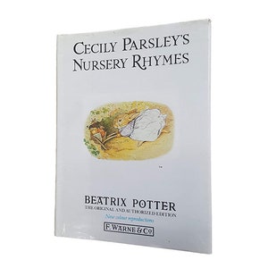 Beatrix Potter&#39;s Cecily Parsely&#39;s Nursery Rhymes - White dust jacket green cover