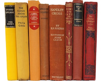 Books By The Foot: Red to Yellow Collection