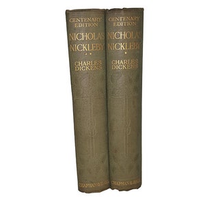 Charles Dickens' Nicholas Nickleby in two volumes - Illustrated, 1910
