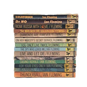 Complete James Bond 007 Collection by Ian Fleming - 14 Pan Books, c.1960