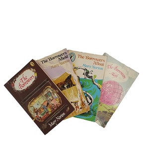 Mary Norton&#39;s The Borrowers, Afield, Afloat, Aloft - 4 Puffin Books,
