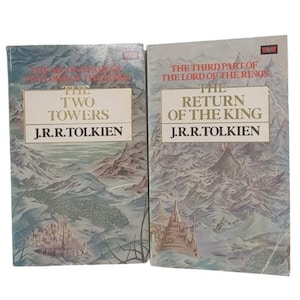 J.R.R. Tolkien&#39;s The Two Towers and The Return of the King - Unwin Paperbacks, 1981-2