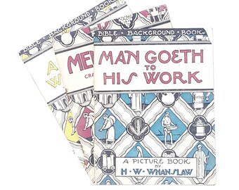 Collection Bible Background Picture Books by H. W. Whanslaw 1945 - 1947
