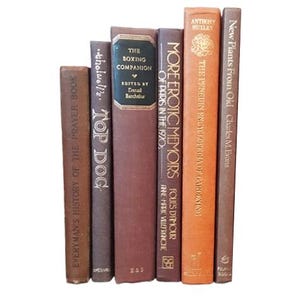 Books By The Foot: Half Foot Brown and Tan Collection