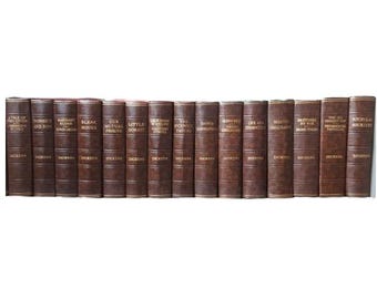 Charles Dickens' Collected Works - Odhams (15 Brown Books)