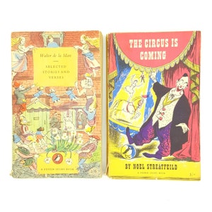Two Children’s Vintage Puffins - The Circus is Coming, Selected Stories and Verses 1952