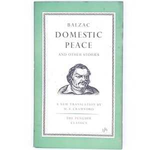 First Edition Balzac&#39;s Domestic Peace and other stories 1958