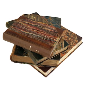 Books By The Foot: Marbled Vintage Book Collection