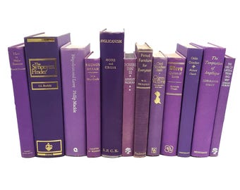 Books by the Foot: Vintage Purple