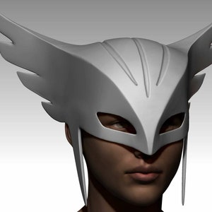 3D printed Hawkgirl inspired helmet Commisssion