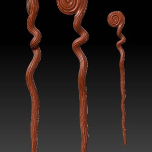 Magician staff commission *unpainted and needs assembled*
