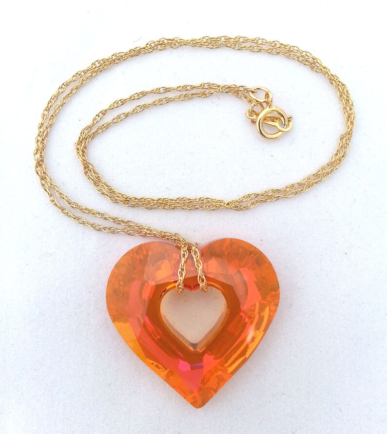 love necklace 14k Gold Filled necklace wMiss U Heart Astral Pink pendant anniversary gift \u2013 N2 Valentines/'s gift rope chain necklace