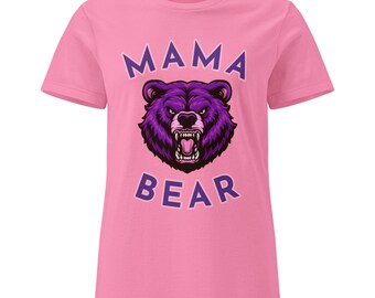 Mama Bear Tshirt: Semi-fitted Cotton Tee