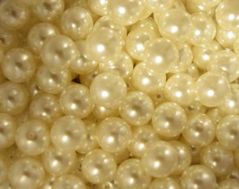 50% OFF Pearl Beads - 8mm Beads - Pearl Coated Snow - Loose Pearls - Seed Pearls - Glass Pearls -  Glass Pearl Beads - Pearl Beads 50 Beads