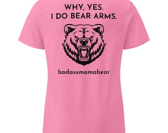 Mama Bear TShirt: Women's Semi-Fitted Tee, Soft Cotton Shirt