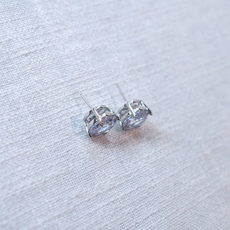 320 Sold Ariana Grande or Nicola Peltz Beckham Replica LARGE 12mm Brilliant Cut CZ Stud Earrings