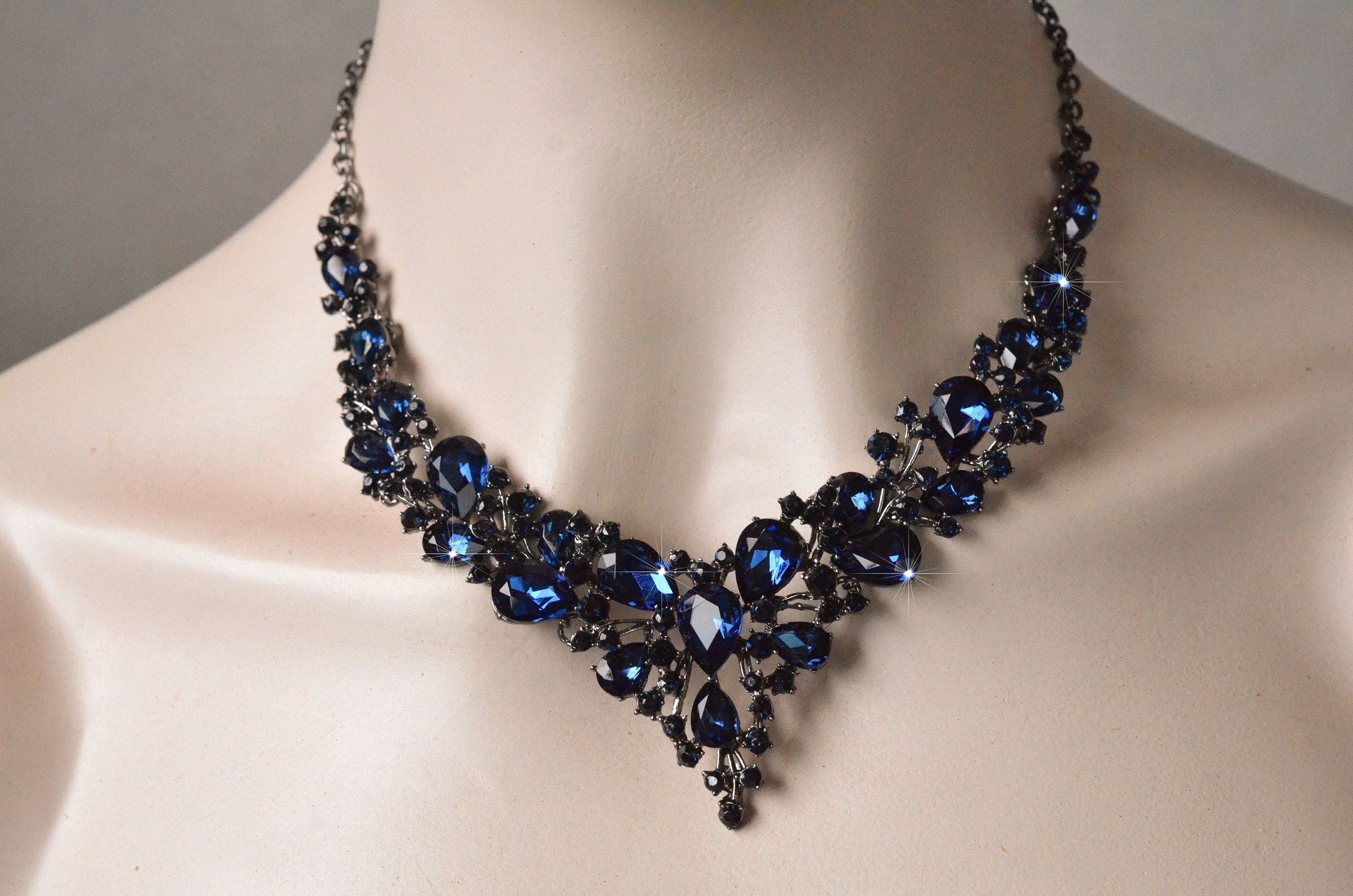 Jewelry for Navy Blue Dress - Etsy Canada