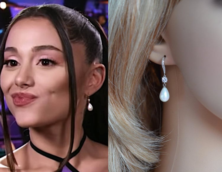 ストラップ Ariana Ariana Grande x Swarovski ear cuffs, Baguette cut, White