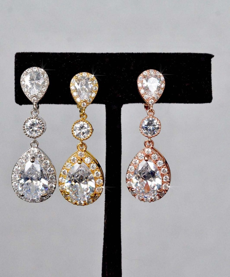 Large Rhodium Yellow or Rose Gold Celebrity Inspired Classic Etsy Canada