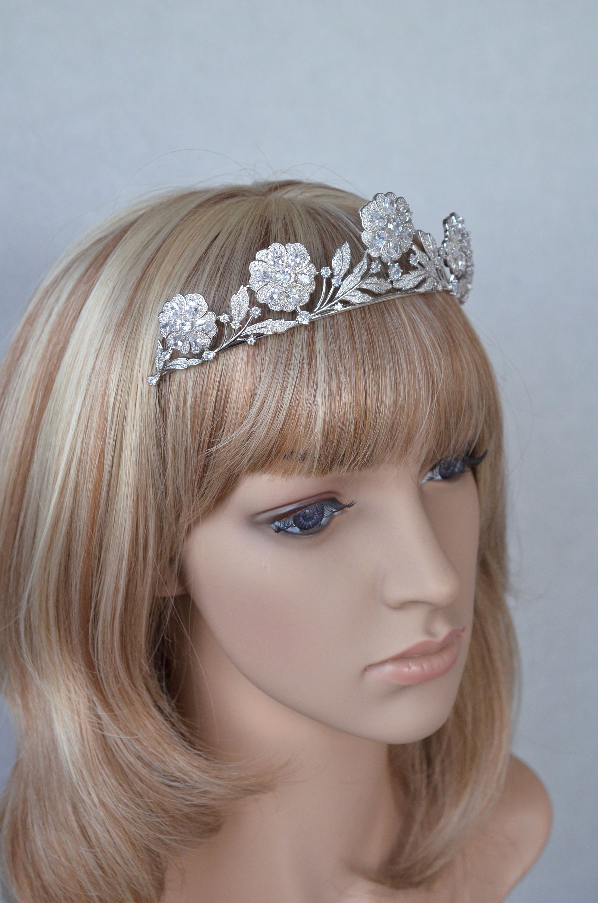 Royal Strathmore Rose Tiara Queen Elizabeth Queen Mother