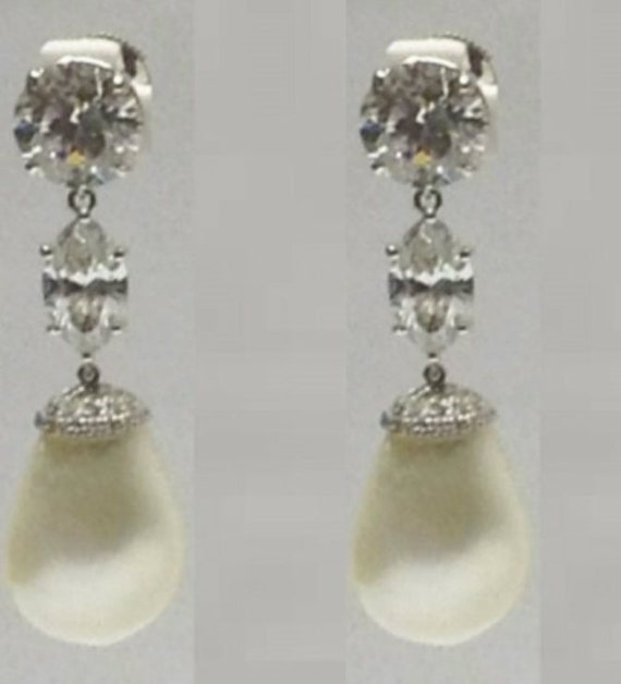 Amal Clooney Celebrity Inspired Cubic Zirconia Cz And Shell Etsy 日本