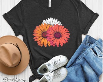 Sunflower Fall T-Shirt, Floral Autumn Tee, Women's Graphic Shirt, Nature Lover Gift, Boho Garden Top