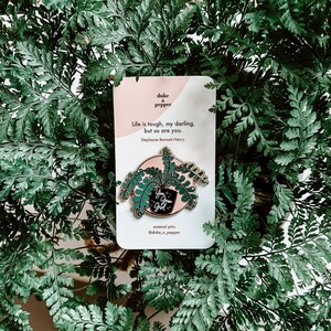 You Grow Girl, Plant Enamel Pin, Fishbone Cactus Plant, Pins for Bags, Plant lady, Cactus Plant, Cactus gifts, Inspirational Gifts, Plants